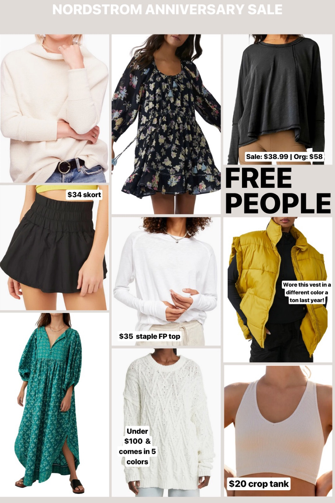The best time to grab new season/staple Free People on sale!! Some of these are my favorites that I’ve had for years and others are new that I’m excited to get my hands on

#LTKxNSale #LTKsalealert