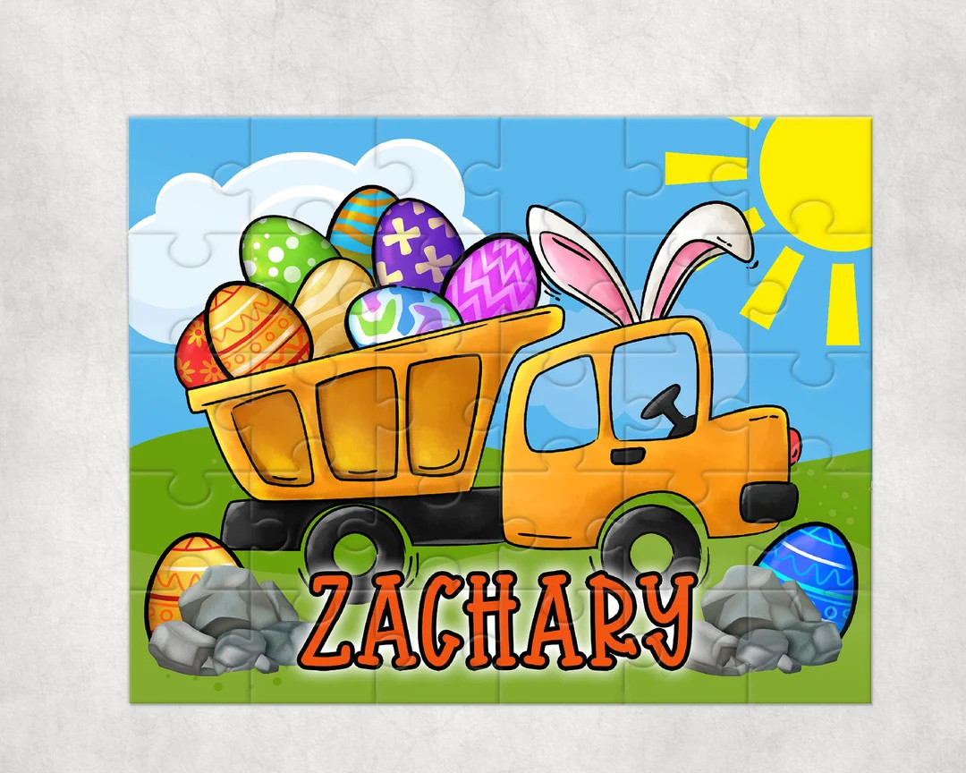 Personalized Easter Puzzle , Personalized Basket Fillers , Easter Basket filler, Easter Present f... | Etsy (US)