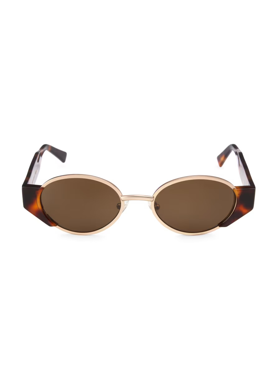 Gaia 53MM Oval Sunglasses | Saks Fifth Avenue