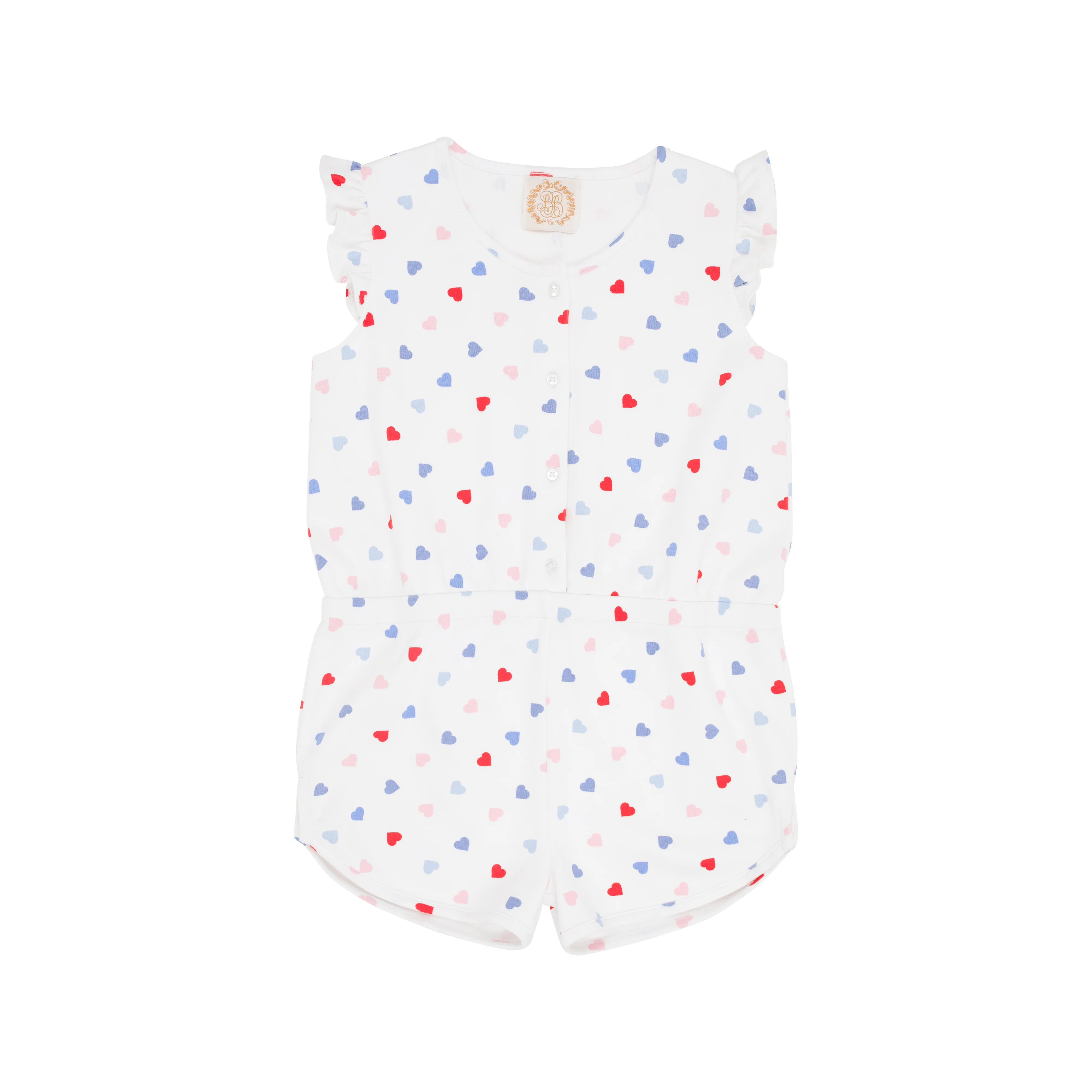 Marion Rose Romper - Happy Hearts | The Beaufort Bonnet Company
