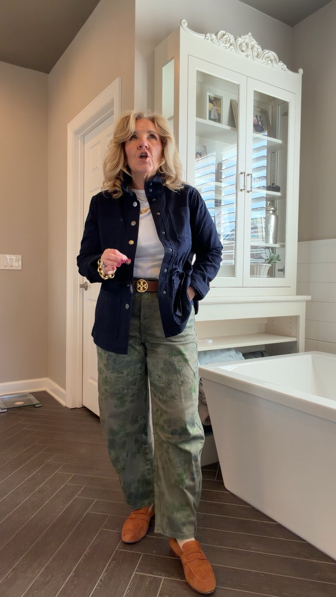 Today’s OOTD 
Talbots jacket size medium petite a heavier twill for spring 
Jeans size 29 
Tee size medium 
I’ve discover socks with my loafers and love it! Ha! These loafers run a little roomie so perfect with socks  

#LTKOver40 #LTKSaleAlert #LTKPetite