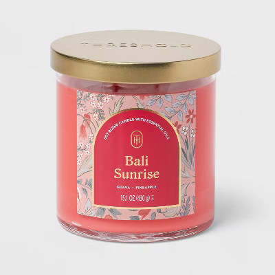 2-Wick Lidded Glass Jar Candle Bali Sunrise 15.1oz - Threshold™ | Target
