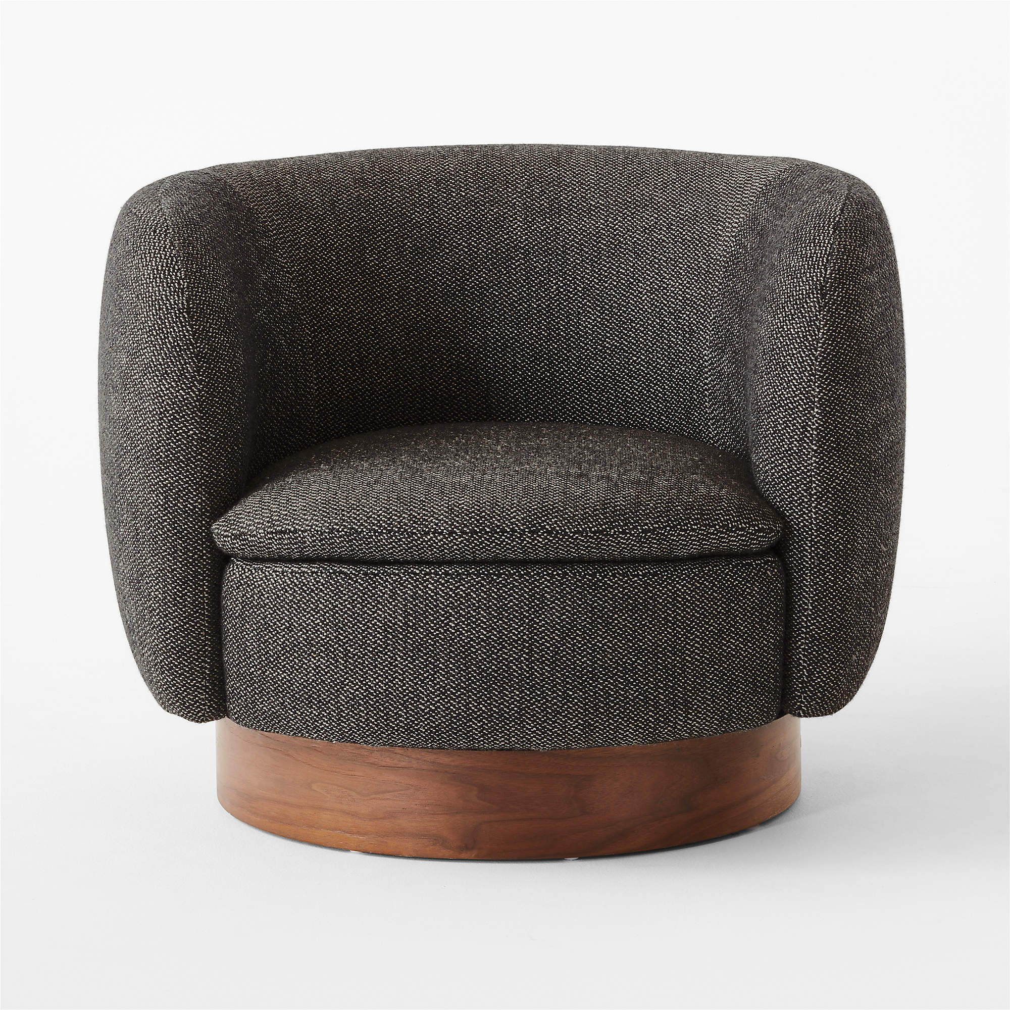 Muir Camel Velvet Swivel Chair + Reviews | CB2 | CB2