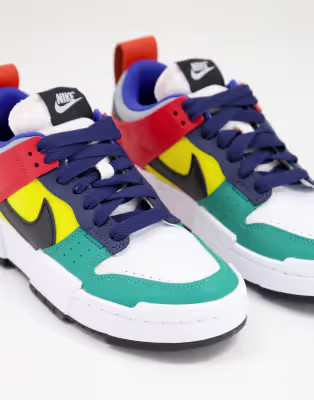 Nike Dunk Low Disrupt trainers in multi colour block | ASOS (Global)