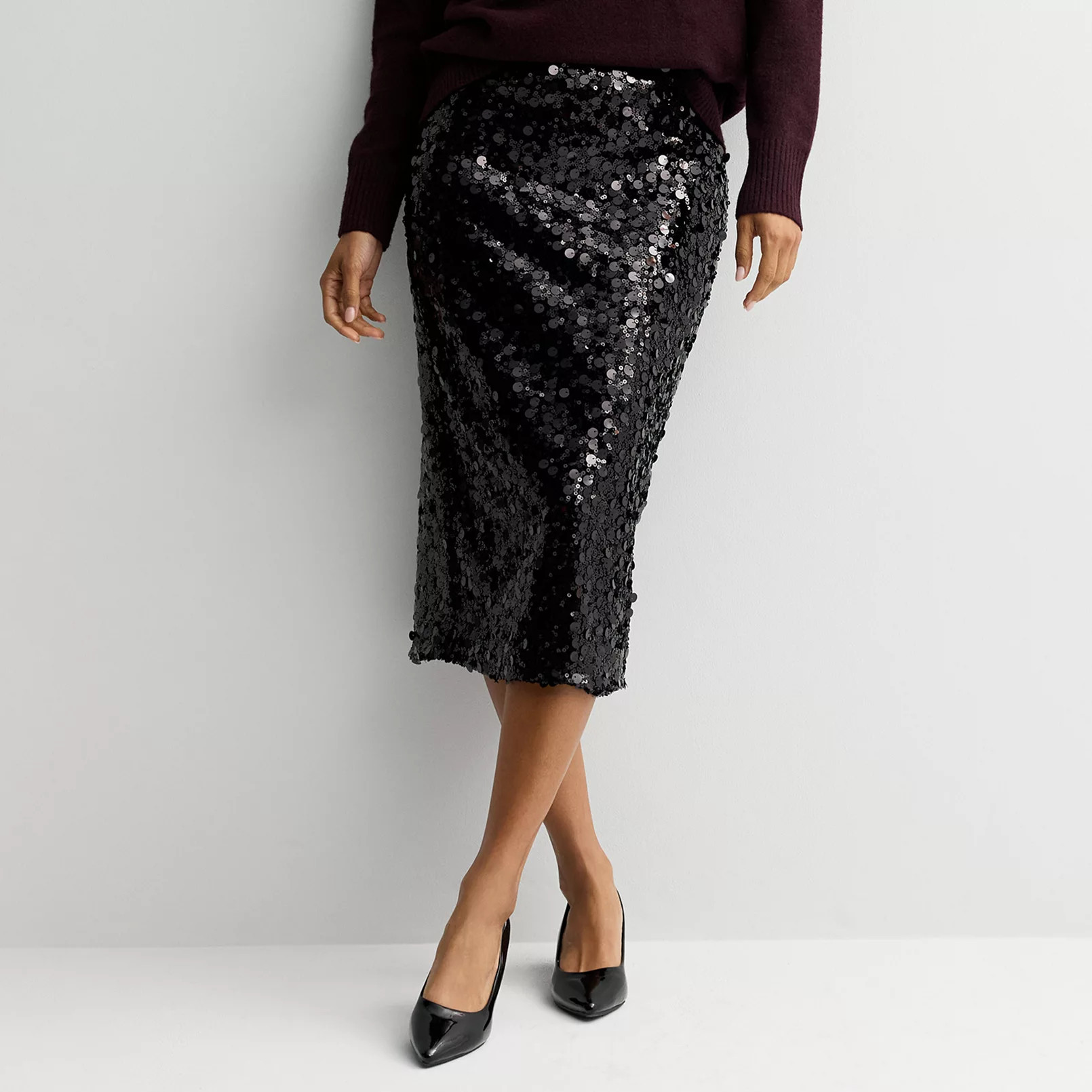 Women's Nine West Sequin Midi Skirt | Kohl's