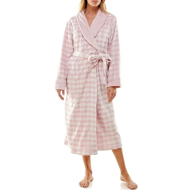Jaclyn Women's Frosted Shawl Robe - Walmart.com | Walmart (US)