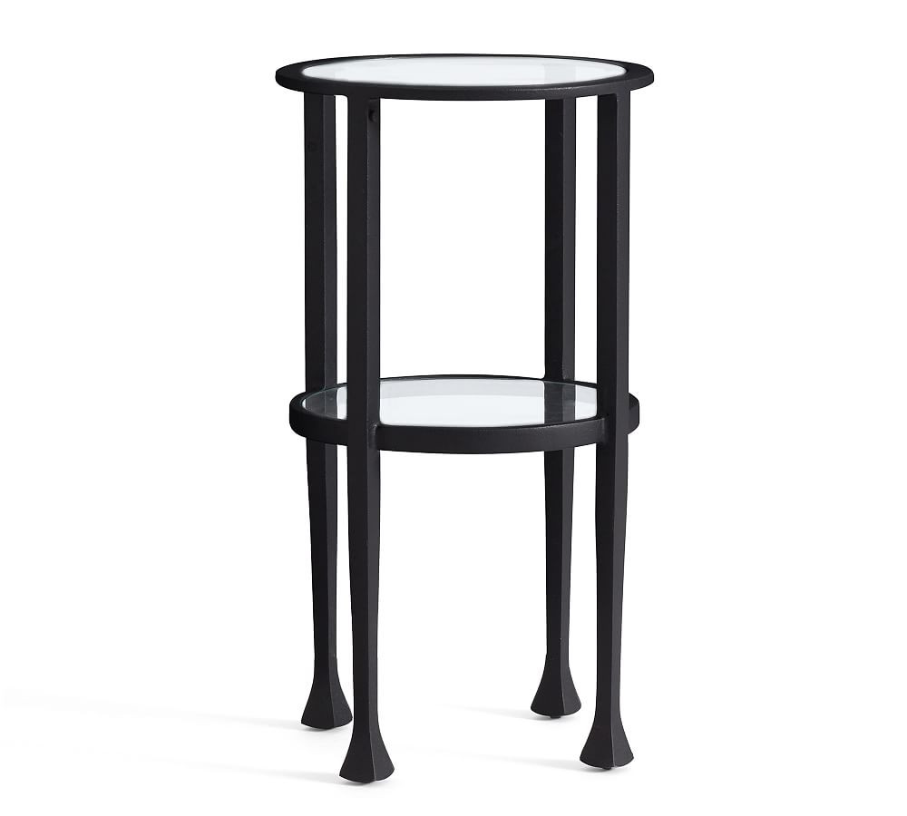 Tanner Round Glass Accent Table (12") | Pottery Barn (US)