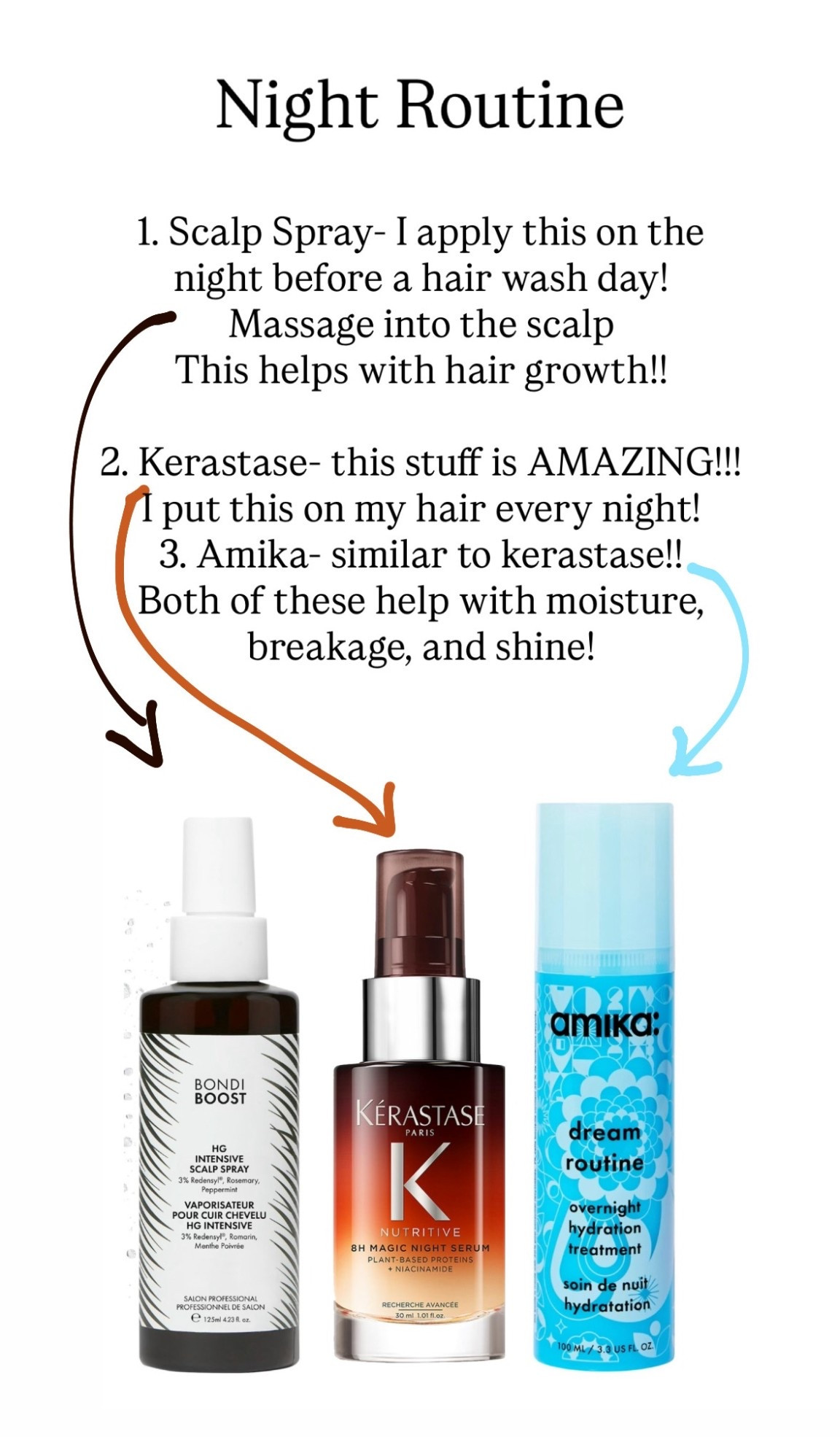 Updated Hair Routine- Night Routine!