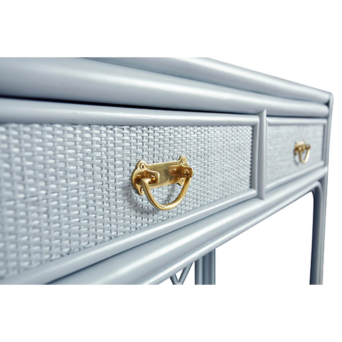 Two Drawer Console with Decorative Back Rattan | Wayfair North America