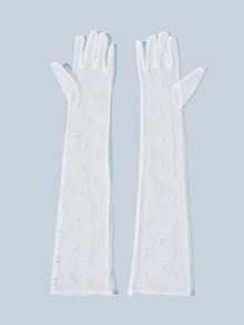 Faux Pearl Decor Mesh Gloves SKU: swhatglov03200609864(1000+ Reviews)$3.30$3.90-15%AddThis Sharin... | SHEIN