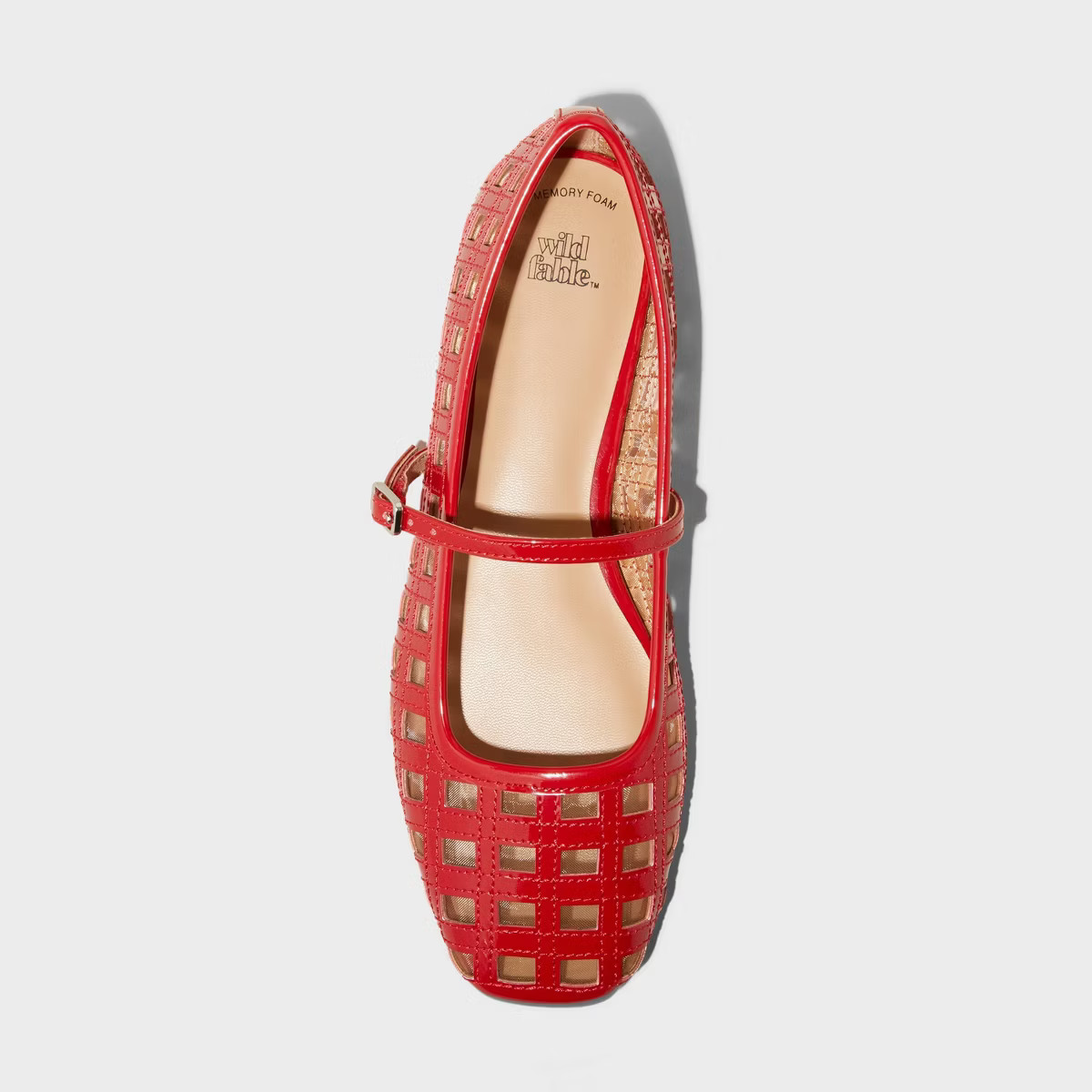 Women's Lorelei Woven Mary Jane Flats with Memory Foam Insole - Wild Fable™ | Target