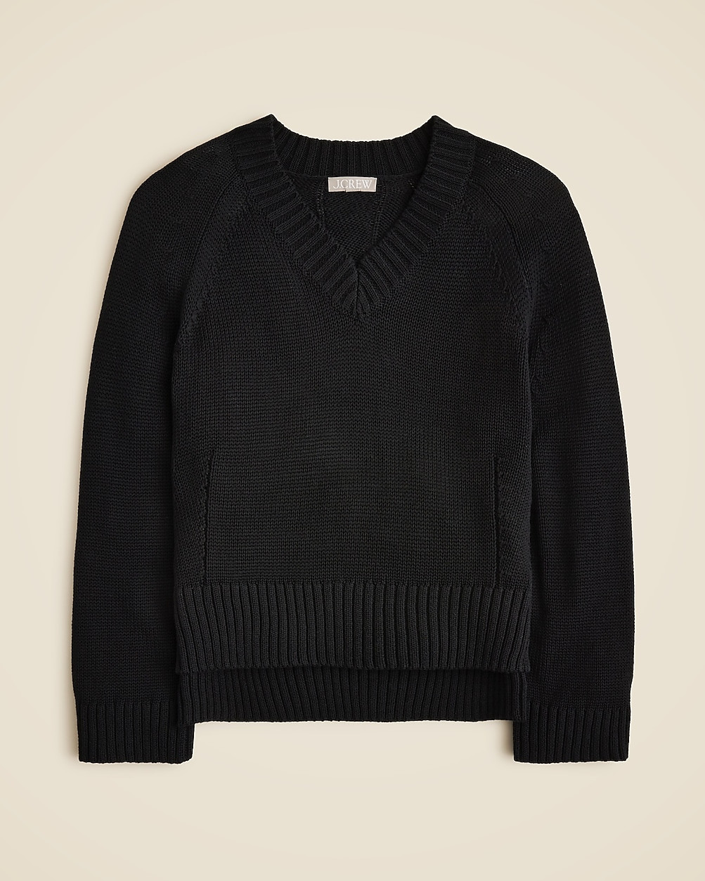 Heritage cotton relaxed V-neck sweater | J. Crew US