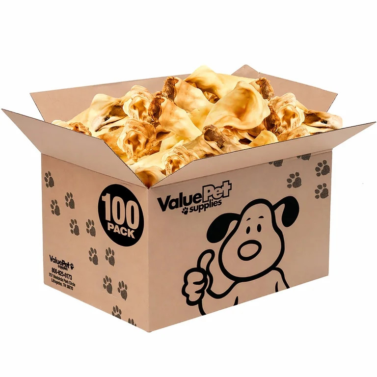 ValueBull Cow Ears, Varied Sizes/Shapes, 100 Count Bulk Pack | Walmart (US)