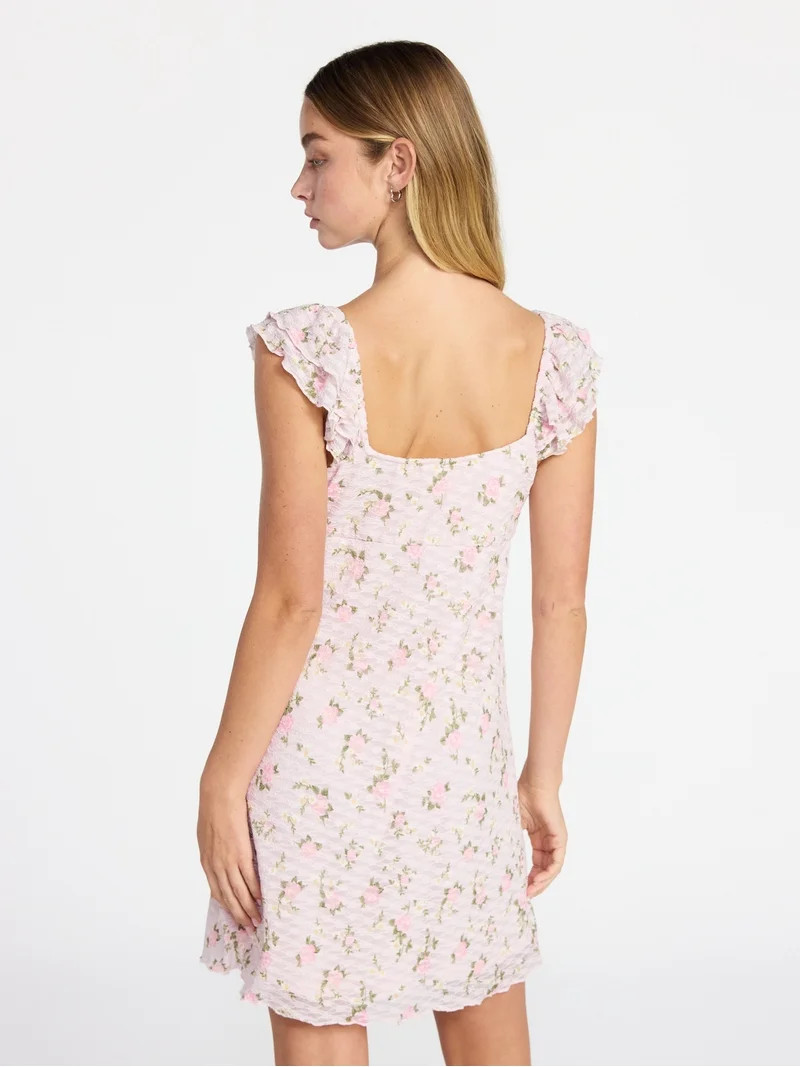 Vestido Mini con Doble Volante Fruncido, para Mujer XXS-XXL | Walmart (US)