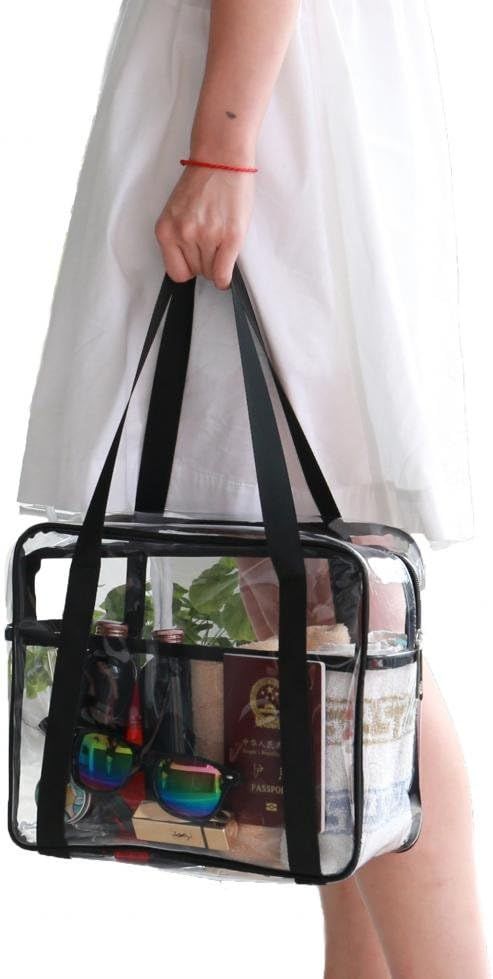 LOUISE MAELYS Travel Clear Makeup Handbag Large Toiletry Cosmetic Organizer Bag Waterproof | Amazon (US)