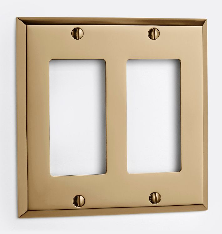 Lewis Double GFCI Switchplate | Rejuvenation