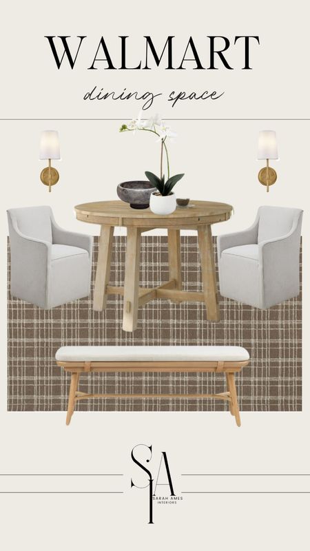 Obsessed with this dining space all from Walmart!

Dining bench, dining table, round table, wall sconce, neutral home 

#LTKsale #LTKhome #LTKstyletip