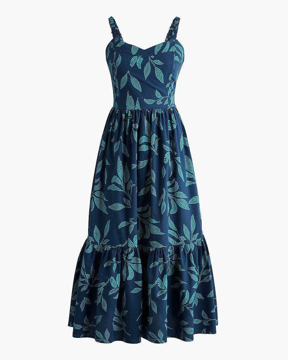 Poplin corset midi dress | J.Crew Factory