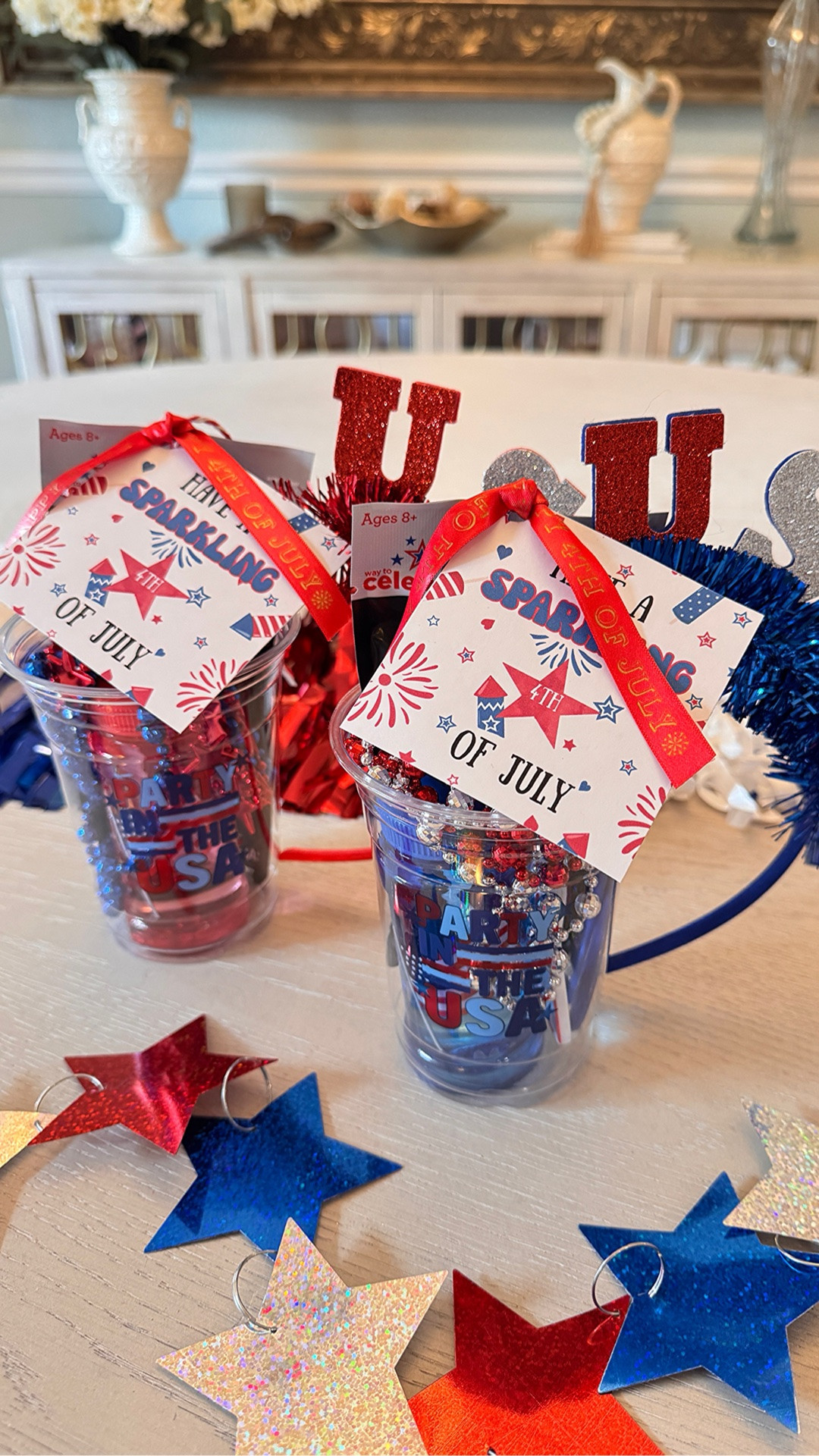 Last-minute 4th of July magic! 🇺🇸❤️🤍💙

These festive party favors come together in just minutes and are such a fun surprise for guests, neighbors, or the kids. I linked everything I used—from the cups and patriotic headband to my ribbon printer and more—so you can recreate them with whatever you have on hand!

#LTKHome #LTKSeasonal #LTKParty #FourthOfJuly #PartyFavors #HostingIdeas #PatrioticDecor #EasyDIY #GiftIdeas