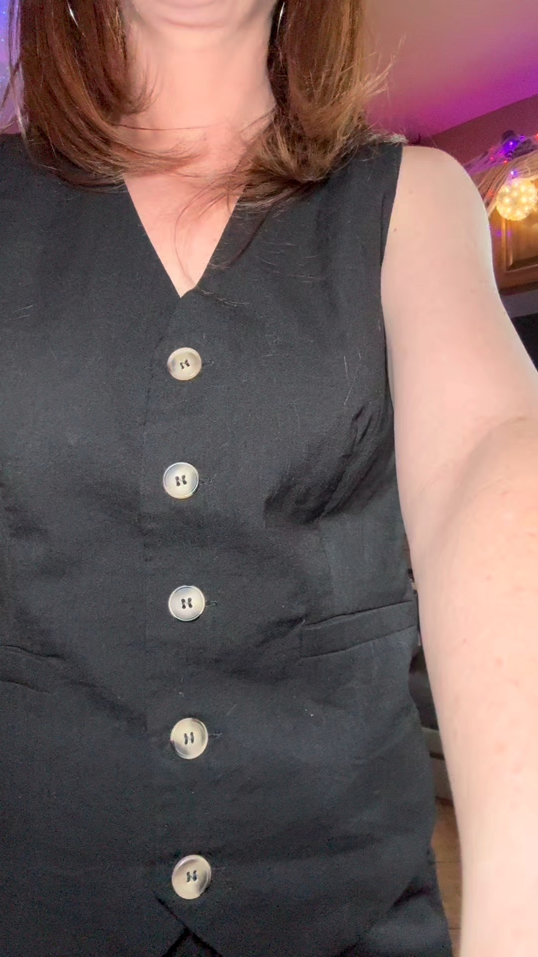 outfit of the day. 
button down vest matching set.

#LTKStyleTip #LTKOver40 #LTKSeasonal