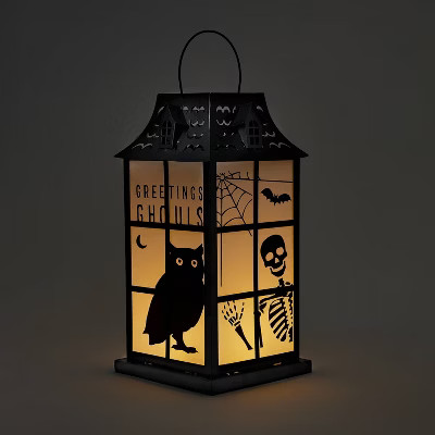 Falloween Light Up Large Raven Halloween Decorative Metal Lantern - Hyde & EEK! Boutique™ | Target