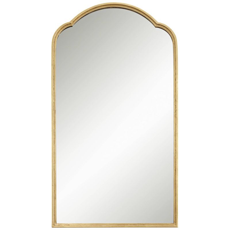 Uttermost Arch Top Rectangular Vanity Decorative Wall Mirror Modern Metallic Gold Iron Frame 24" ... | Target