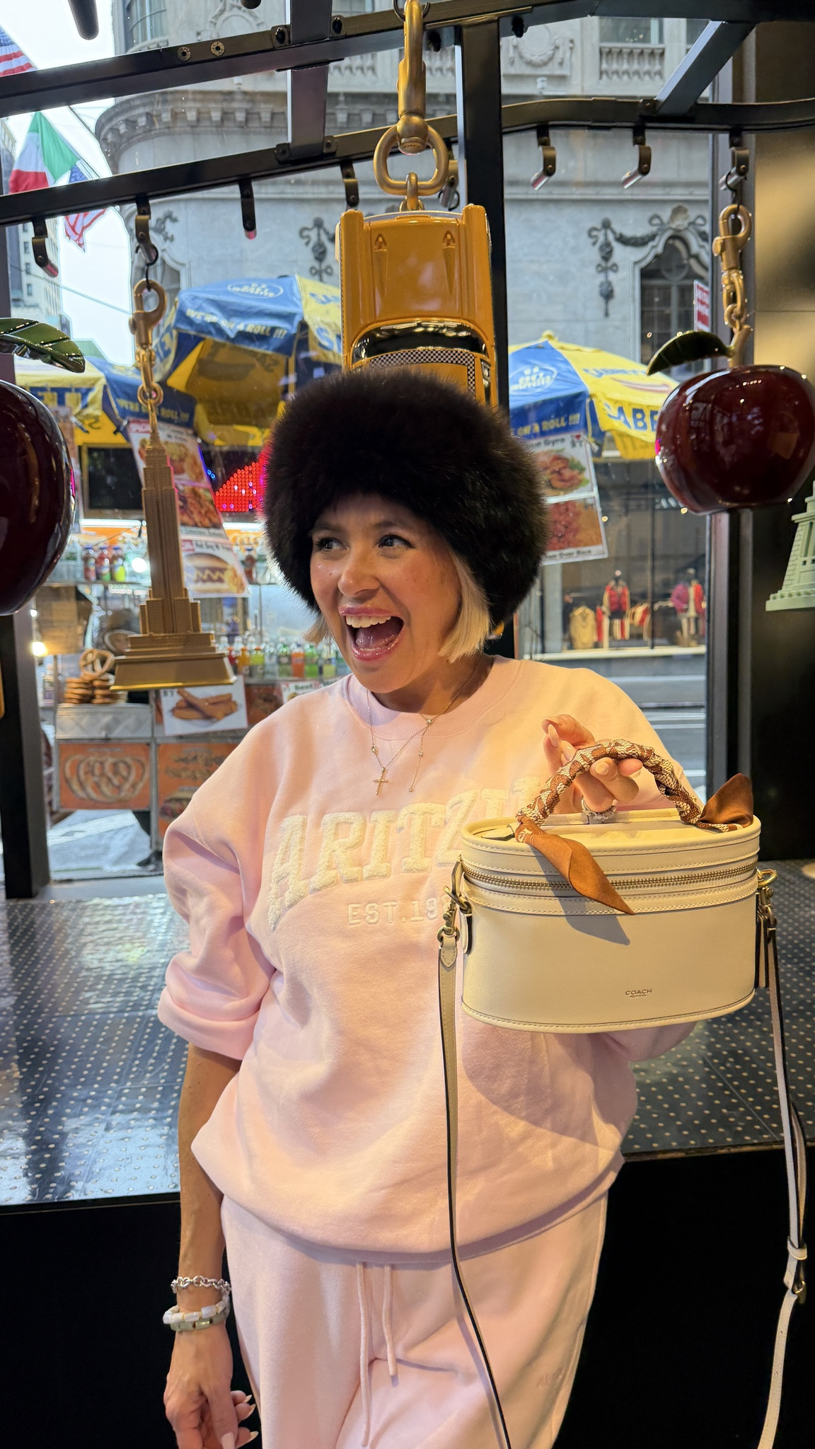 We spent so much time in the coach store! Got this gorgeous scarf for my trail bag! 

women over 50 fashion, over 50 style inspiration, midlife fashion blogger, ageless style women, chic over 50 outfits, modern classic style women

#LTKOver40 #LTKSeasonal #LTKTravel