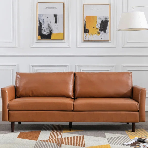 Louvre 81'' Vegan Leather Sofa | Wayfair North America