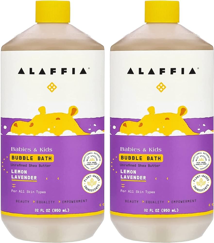 Alaffia Babies and Kids Bubble Bath, Gentle Baby Essentials for Delicate Skin, Cleansing & Calmin... | Amazon (US)