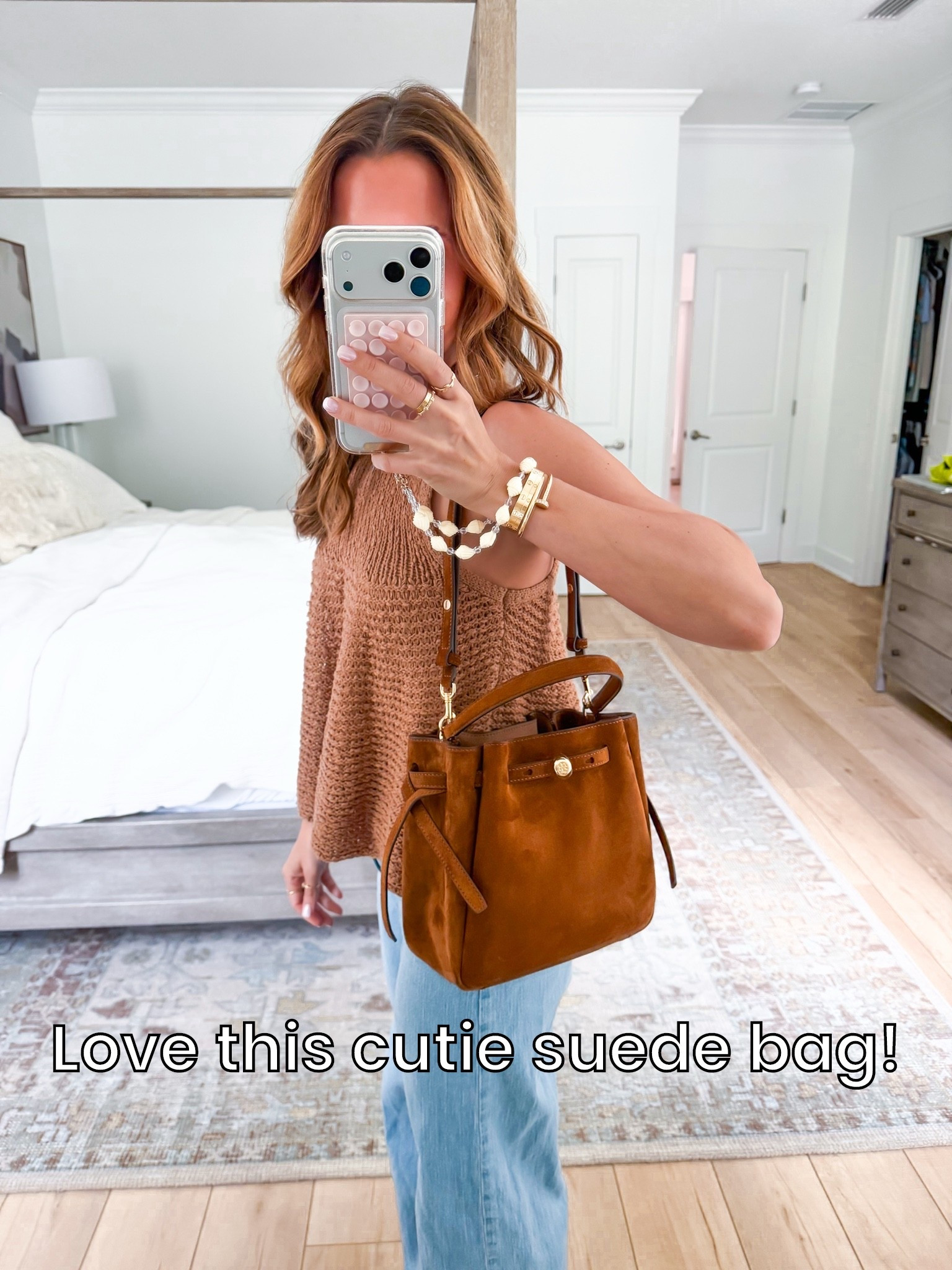 Tory Burch Romy suede bucket bag! It’s the perfect bag for fall! Fall outfits. Fall style.

#LTKootd #LTKgrwm #LTKSeasonal