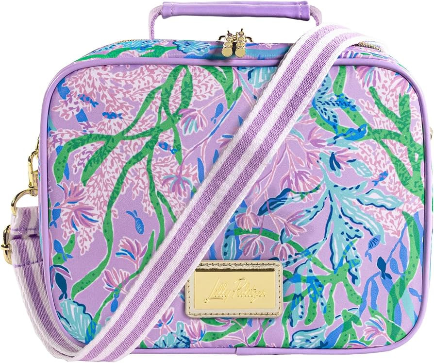 Lilly Pulitzer Insulated Lunch Box for Women, Cute Lunch Cooler Bag with Adjustable/Removable Sho... | Amazon (US)