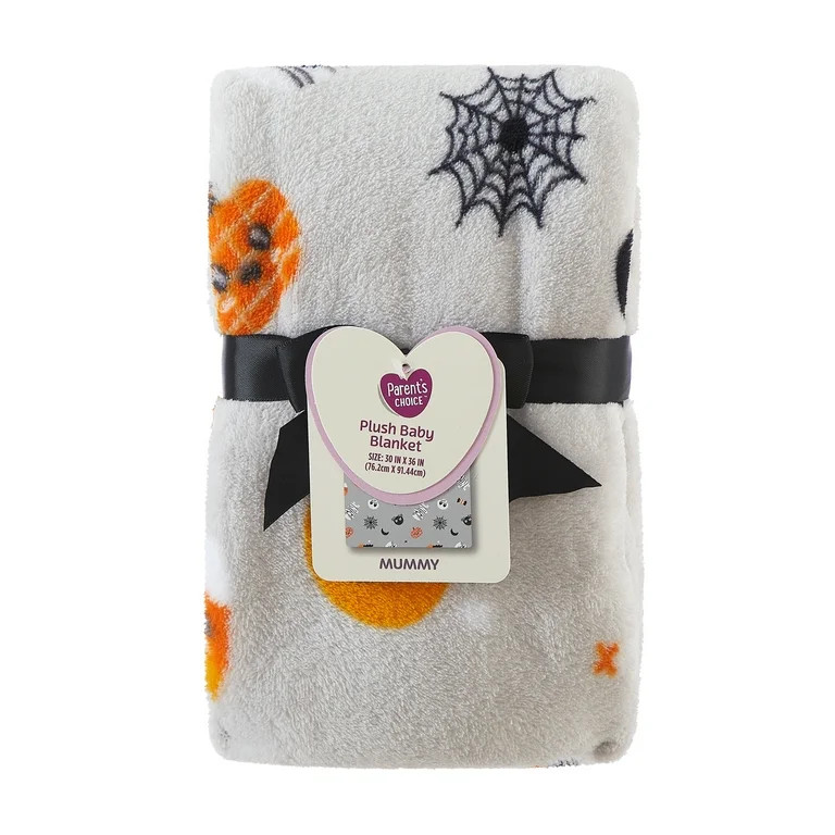 Parent's Choice 30" x 36" Halloween Baby Blanket, Gray | Walmart (US)