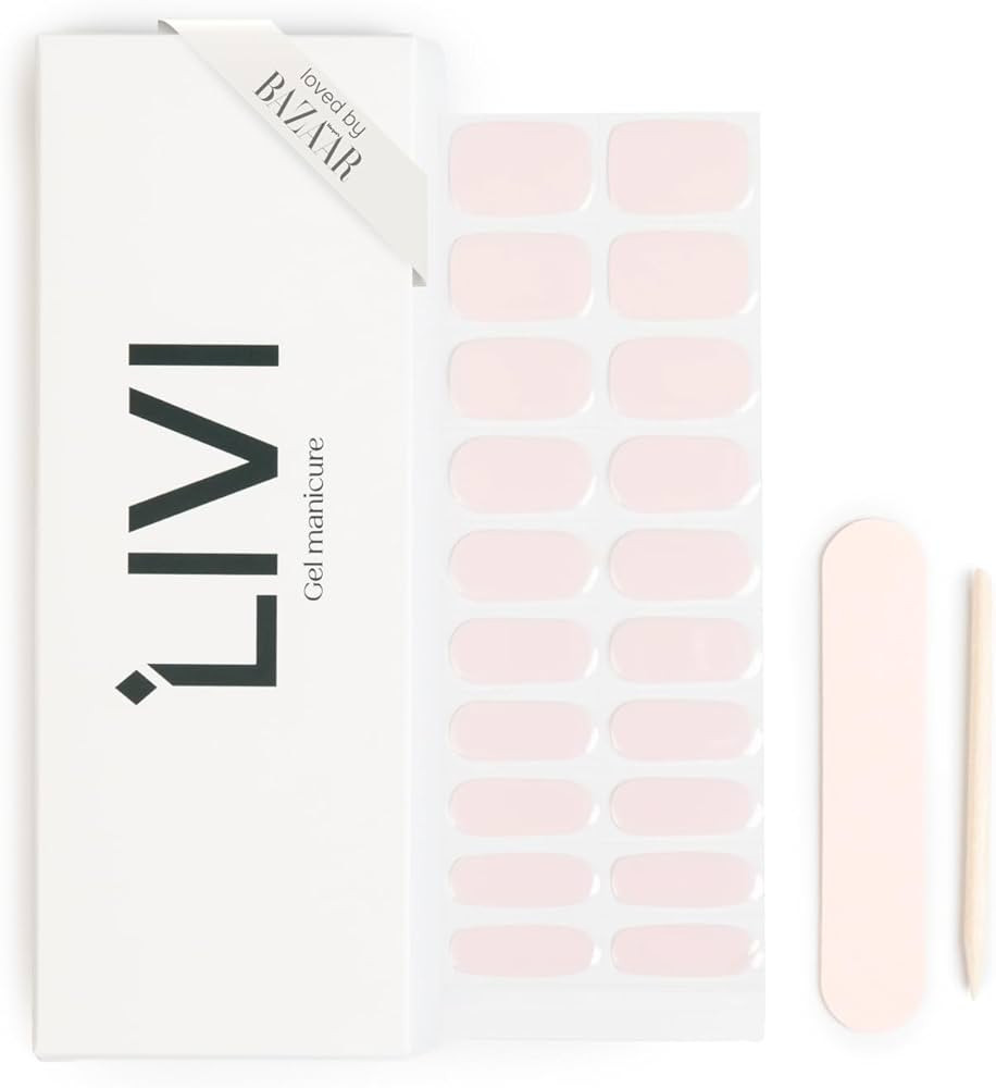 Single Manicure Set - Wrapped Sticker Fingernail Set for a DIY, At-Home Gel Polish Manicure, Salo... | Amazon (US)