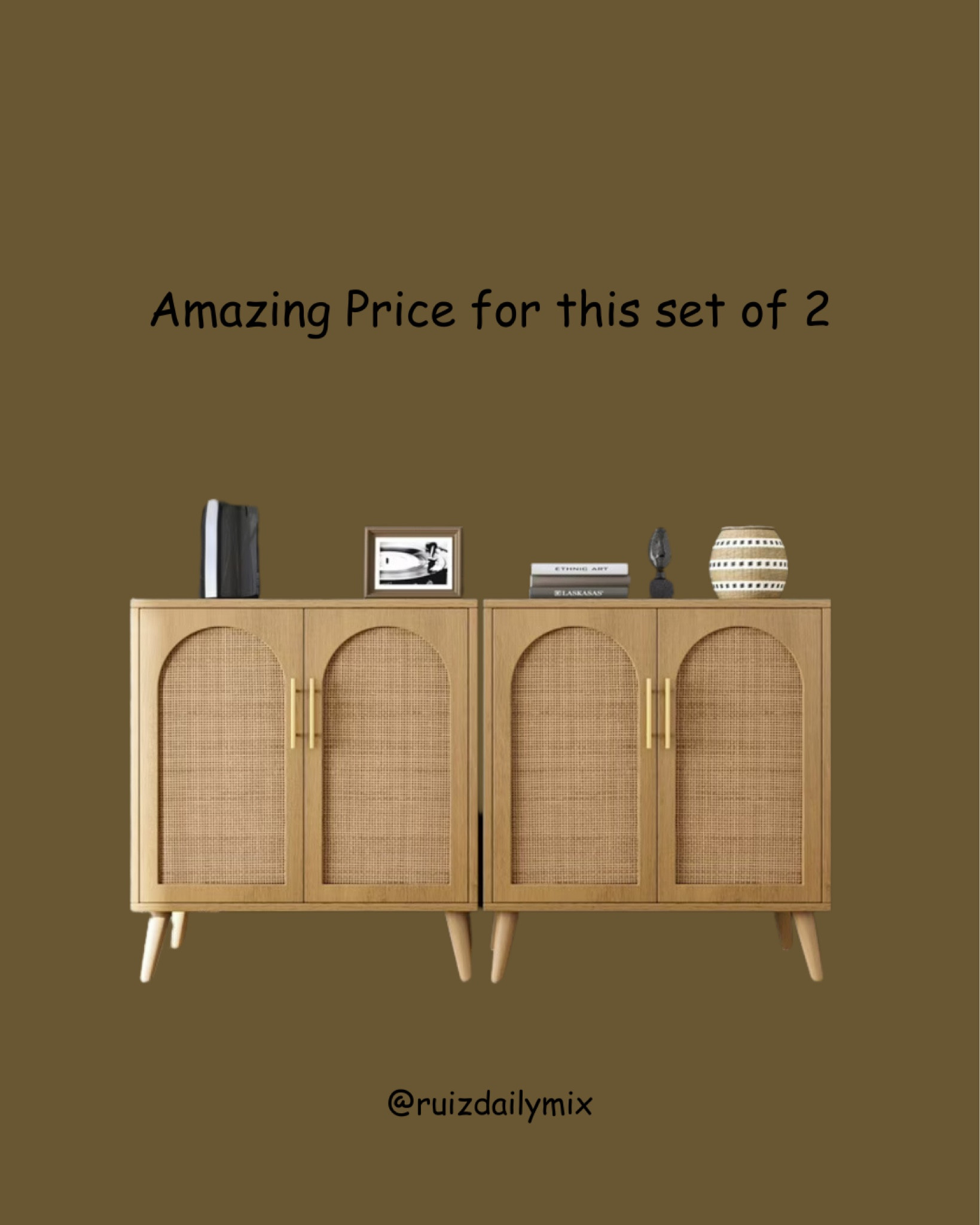 Gorgeous set of 2 storage cabinets 
#entryway#buffet#sideboard

#LTKHome #LTKFamily