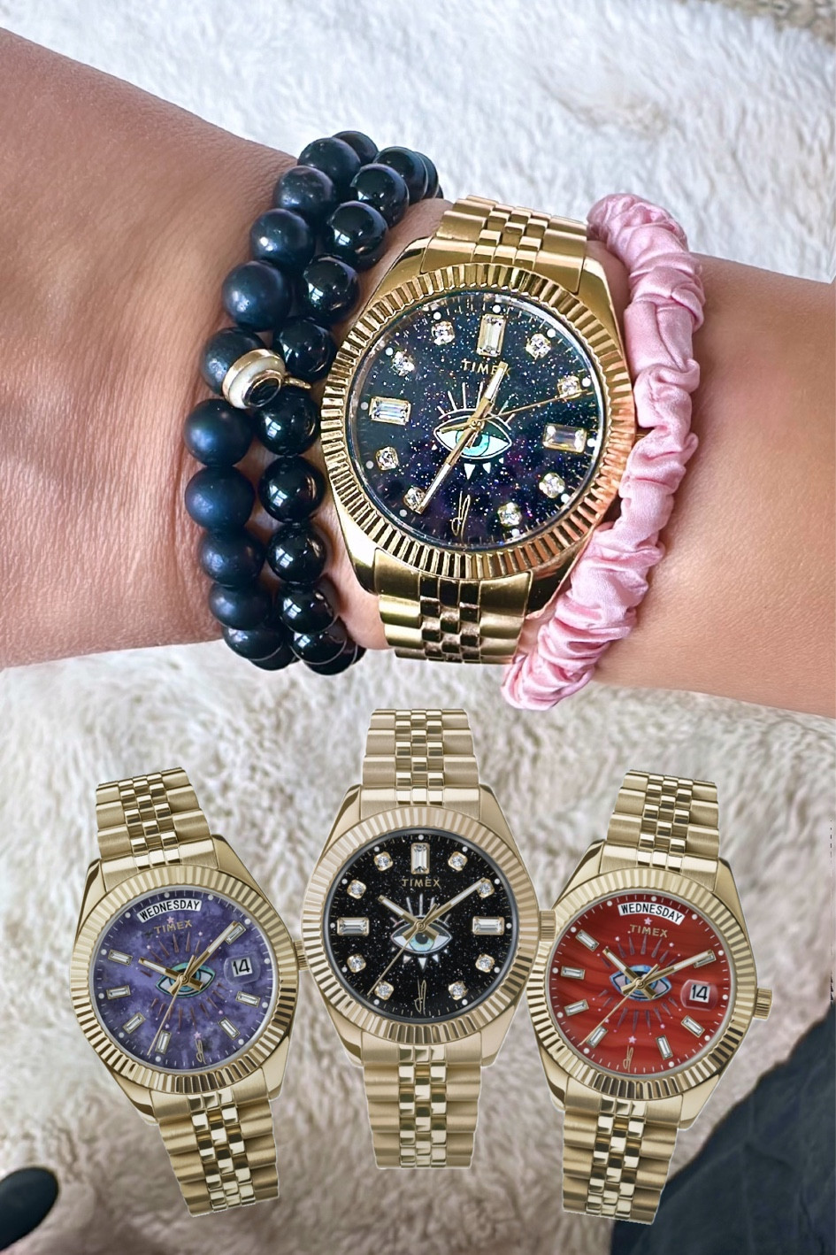 Back in stock! Beautiful evil eye watches! Timex. So gorgeous! I receive so many compliments and no EMFs 💕 

#LTKOver40