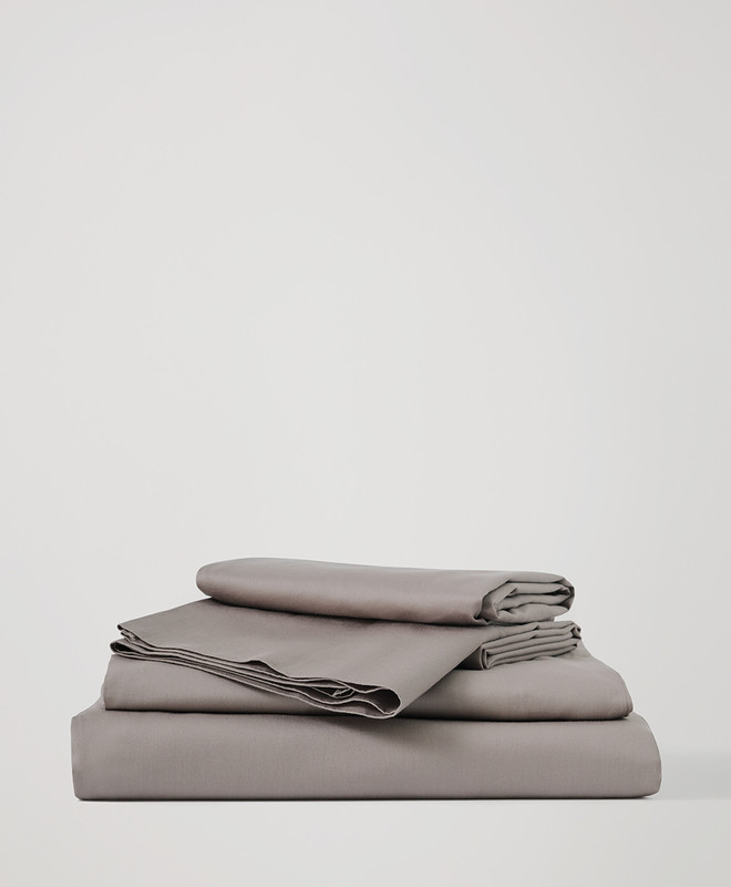 Home Organic Room Service Sateen Sheet Set made with Organic Cotton | Pact | Pact Apparel