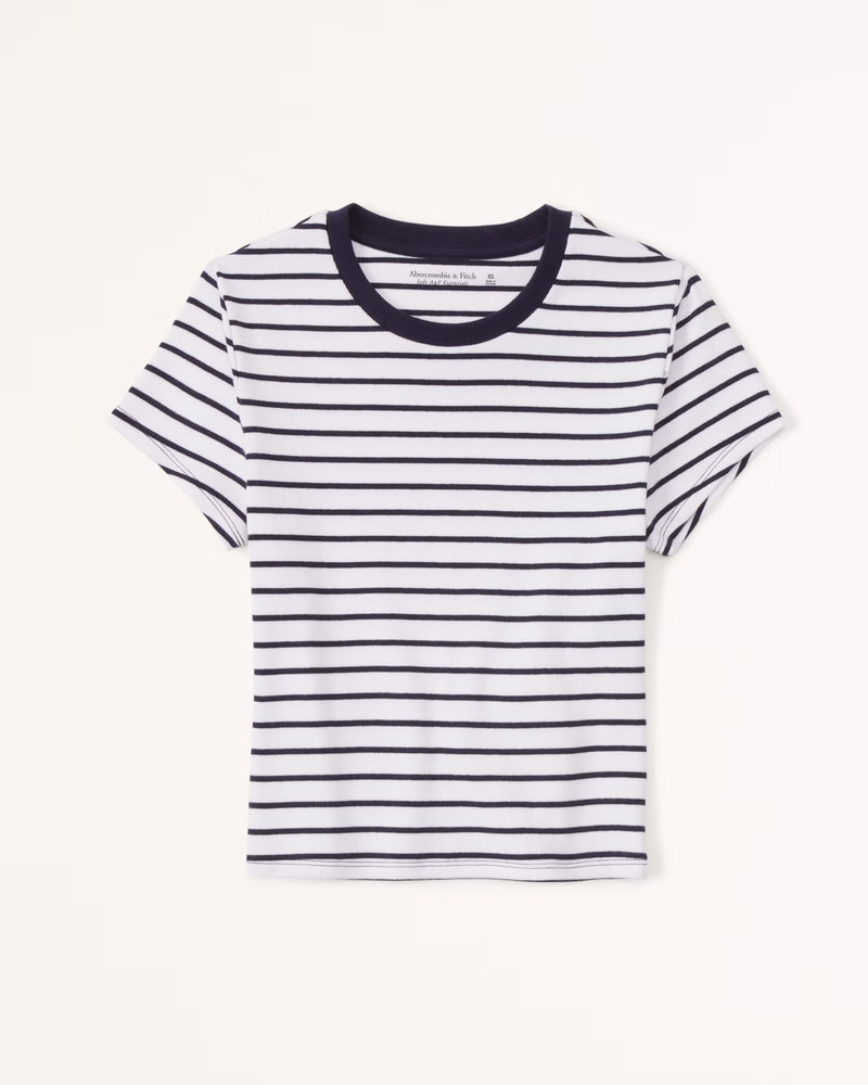 Essential Ribbed Baby Tee | Abercrombie & Fitch (US)