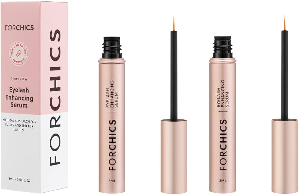 ForLash by ForChics: 2 Pack Ultimate Eyelash Hormone-Free Growth Serum for Enhanced Fuller, Thick... | Amazon (US)
