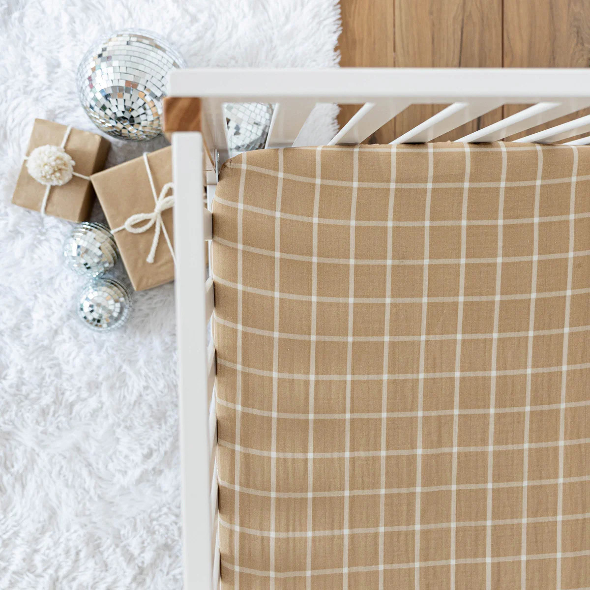 Nutmeg Plaid | Crib Sheet | Brixton Phoenix