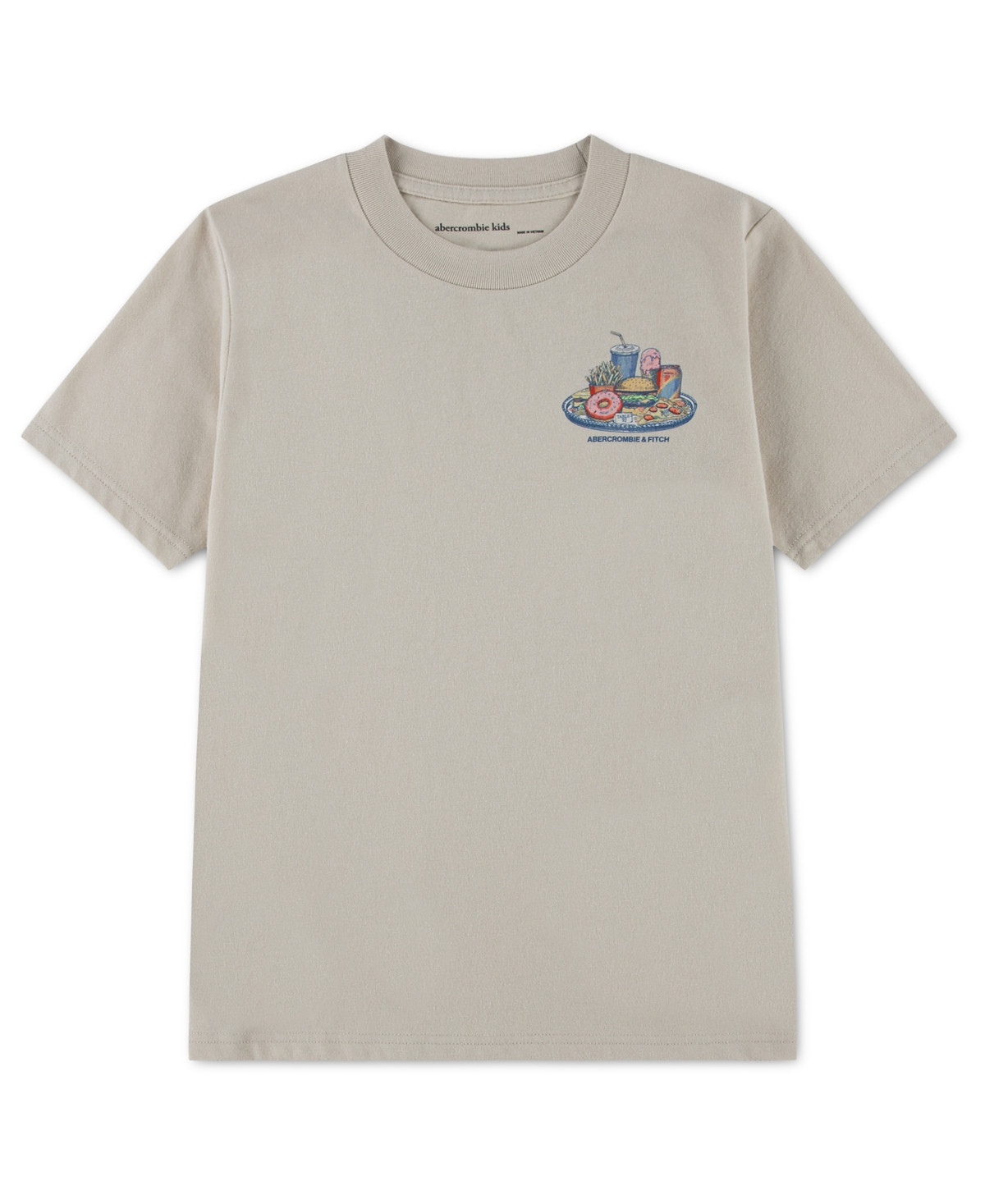 abercrombie kids Boys' Bistro Crewneck T-Shirt - Oatmeal | Macy's