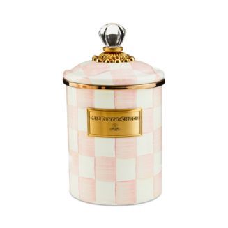 Rosy Check Enamel Canister, Medium | Bloomingdale's (US)