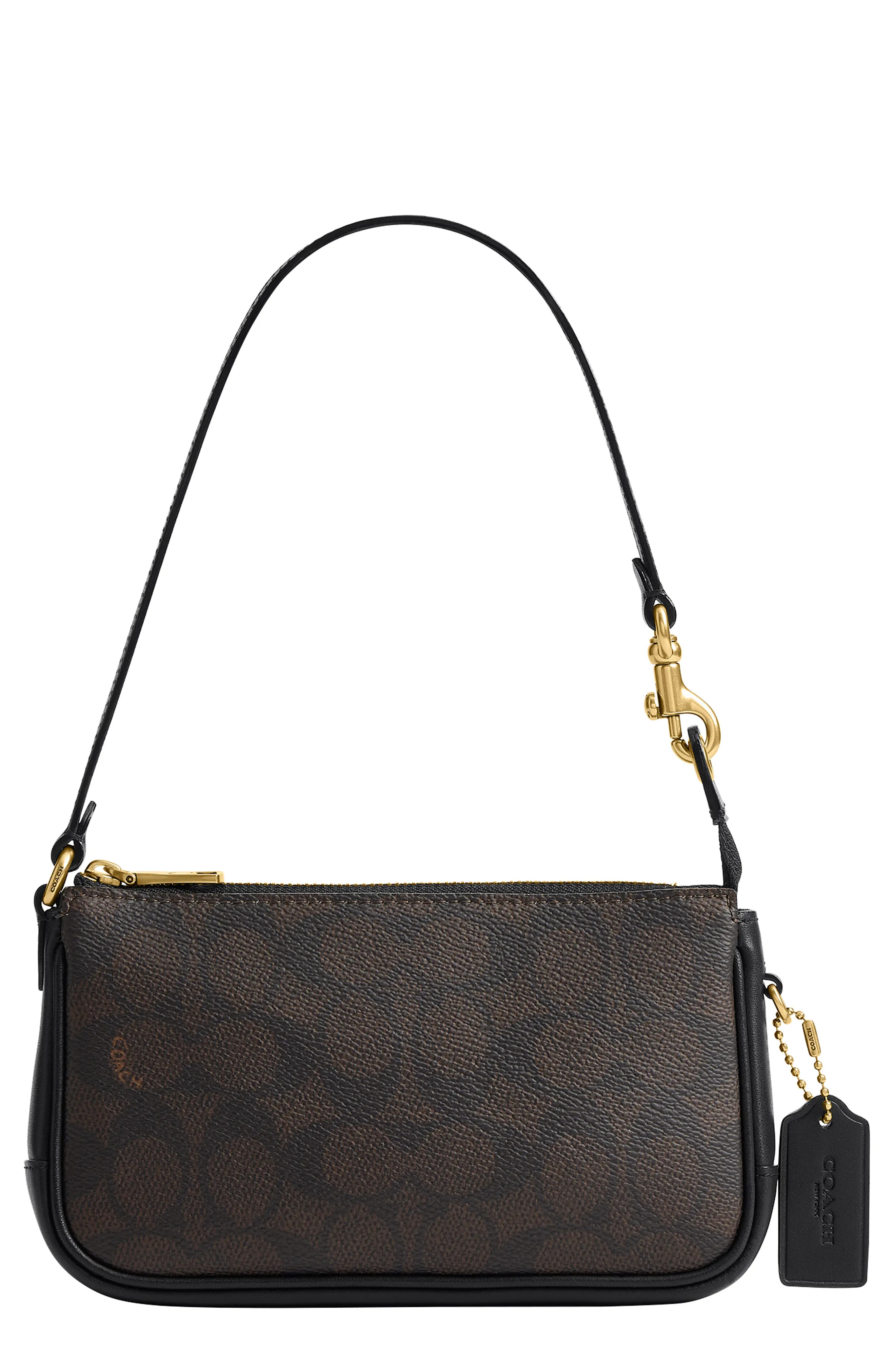 COACH Plaza 18 Signature UpcraftedLeather Shoulder Bag (Women) | Nordstrom | Nordstrom