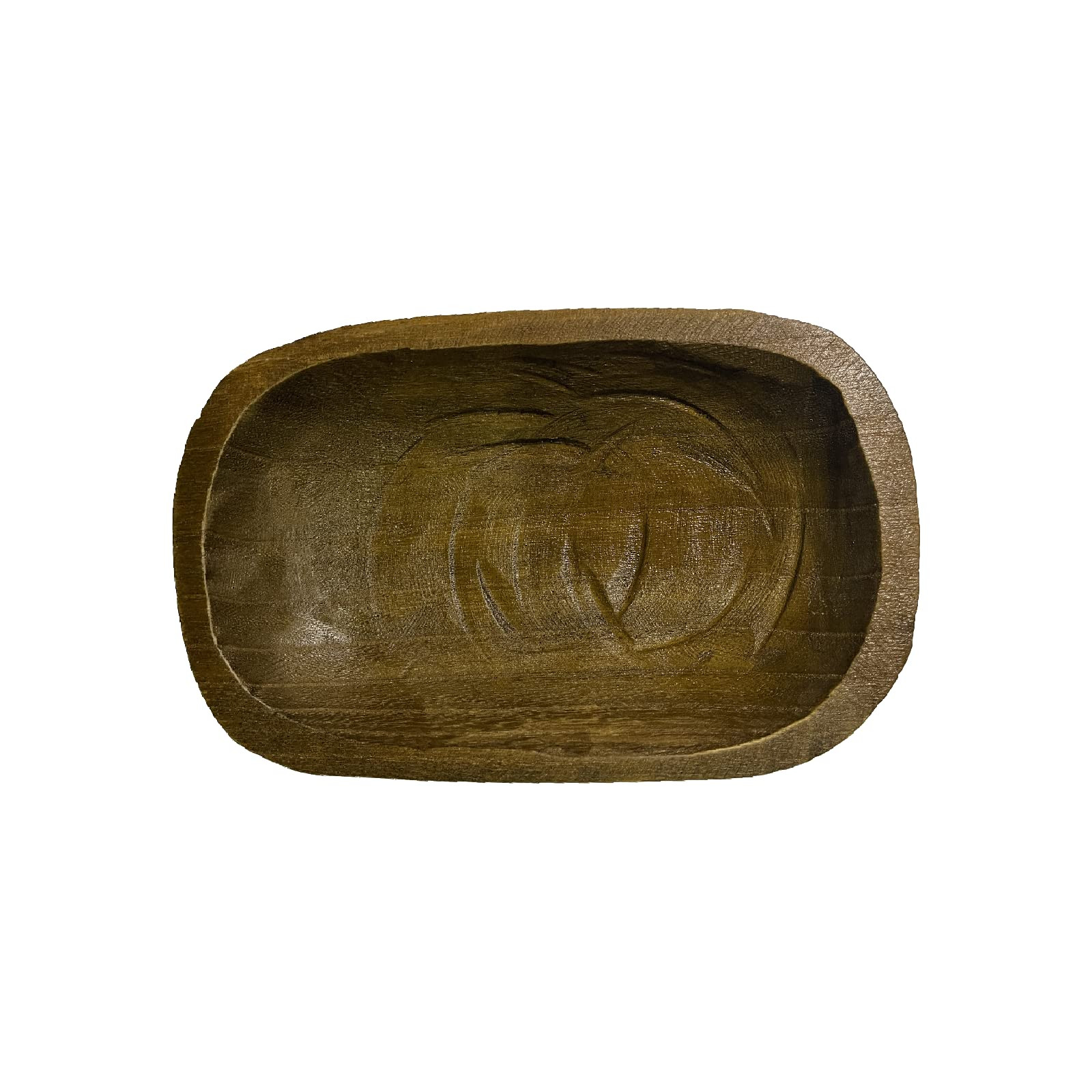 Wooden Decorative Bowl Dark Brown Matte HandCrafted Salad Bowl For Table Decor Unique Decorative ... | Amazon (US)