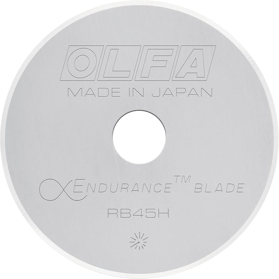 OLFA 45mm Rotary Cutter Replacement Blade, 1 Blade (RB45H-1) - Tungsten Steel Endurance® Circula... | Amazon (US)