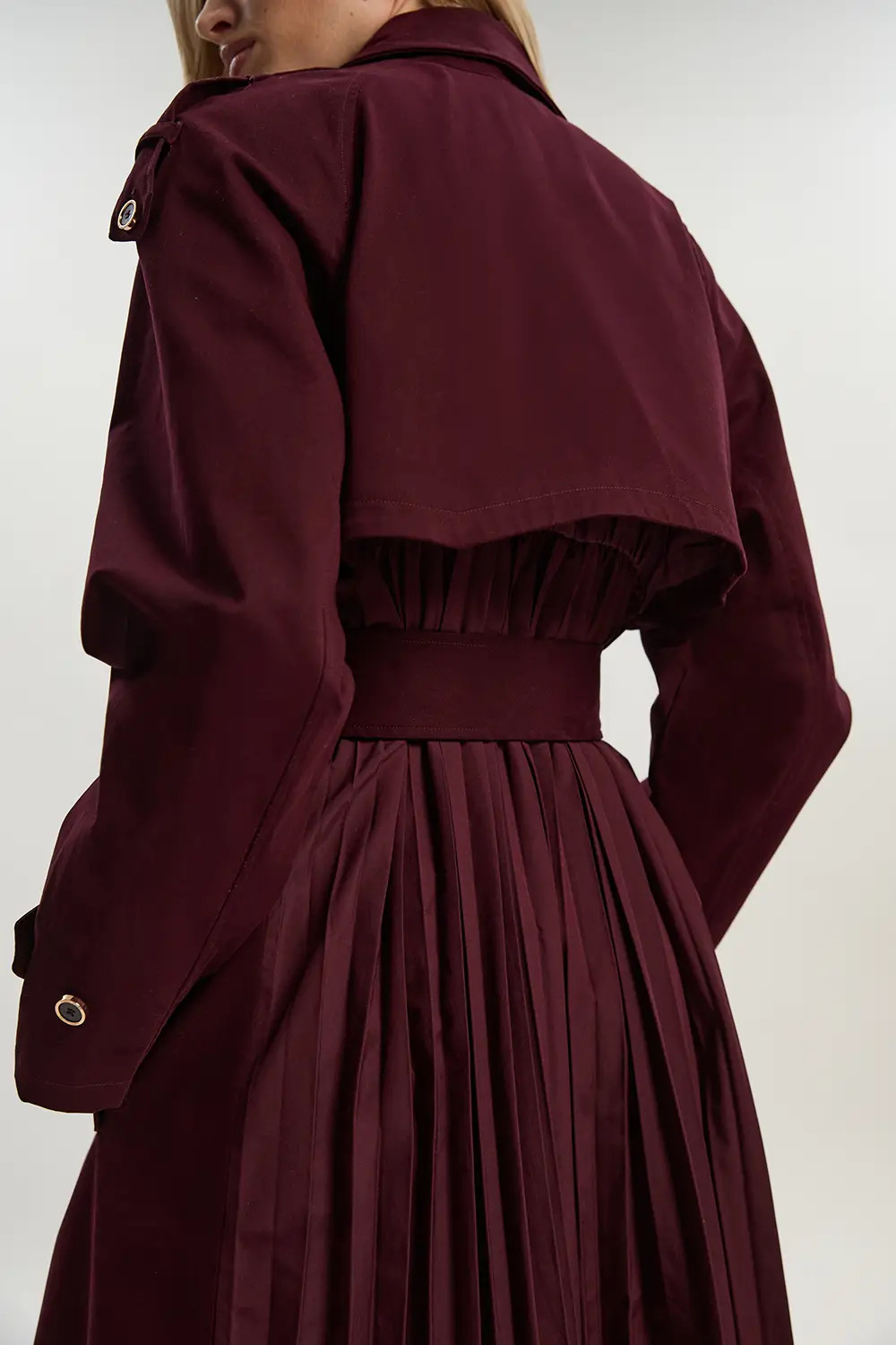 Pleated Back Trench Coat | Karen Millen