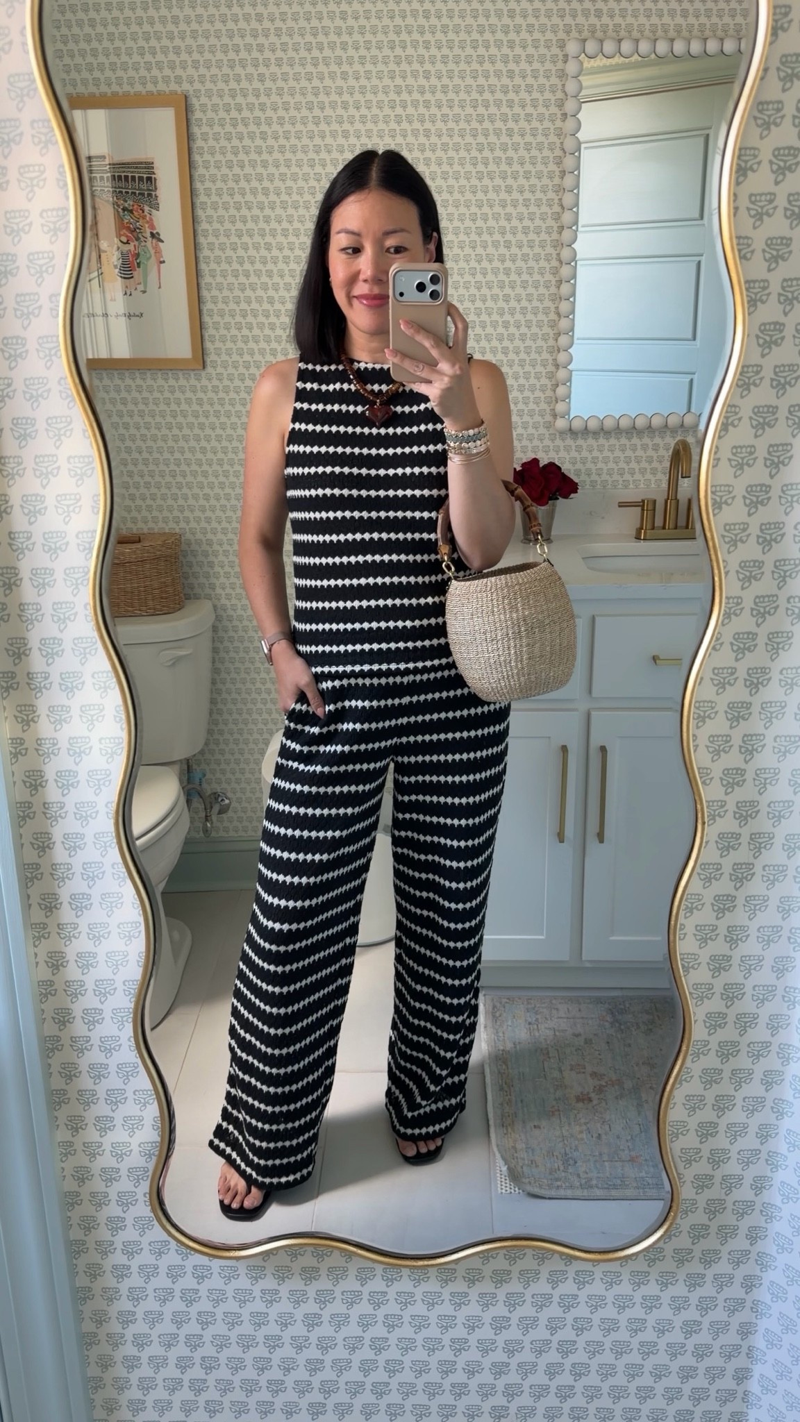 Wearing a size Small in both the textured top and bottom, but i think I’d prefer the size down.

#LTKootd #LTKPetite #LTKOver40