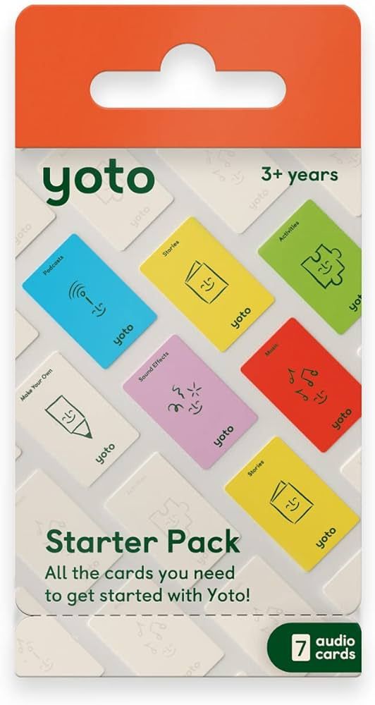 Yoto Starter Pack – 7 Kids Audiobook Cards for Use with Kids Player & Mini Bluetooth Speaker, P... | Amazon (US)
