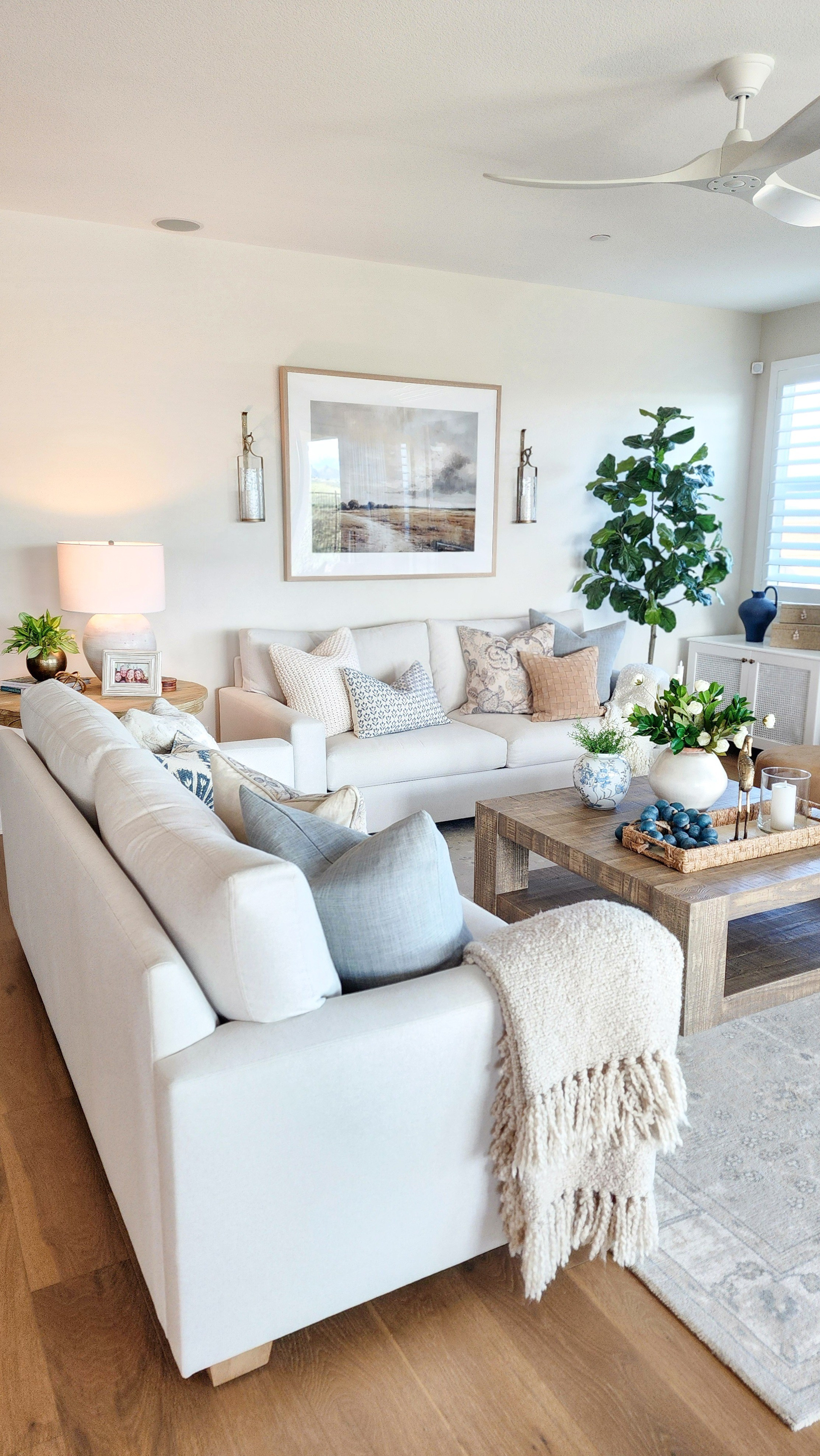 Cozy Great Room with PB Modern Comfort sofas. We sit here every day, love the down blend cushions! 

#LTKHome