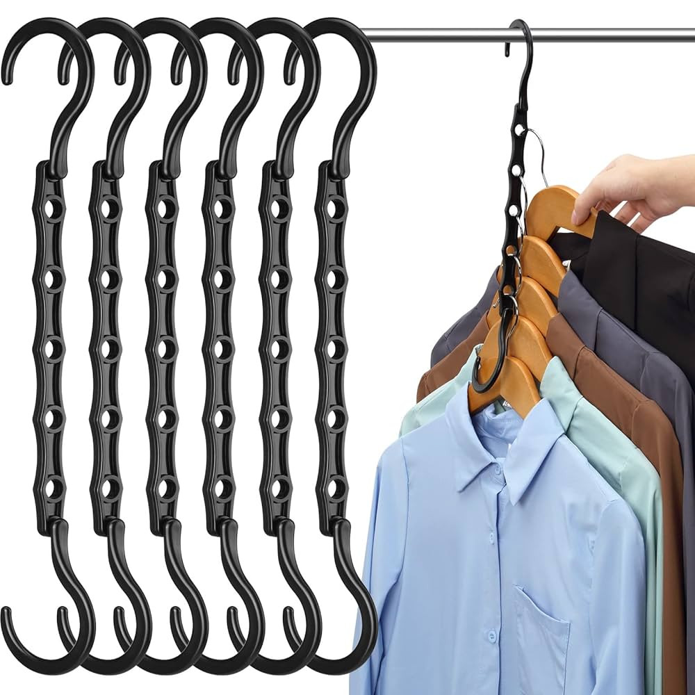 AMKUFO 6 Pack-Closet-Organizers-and-Storage, Magic-Hangers-Space-Saving-for-Clothes, Closer-Organ... | Amazon (US)