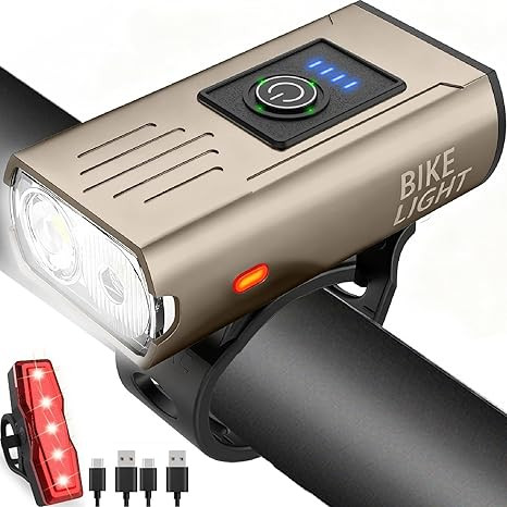 Victoper Bike Light, High Lumens Super Bright Bicycle Lite, 6+4 Modes USB Rechargeable Bike Headl... | Amazon (US)